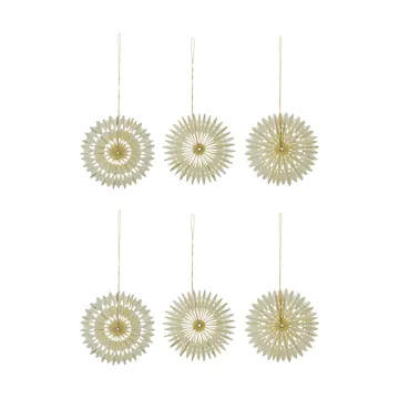 Stelle juleanheng 6 deler - Off-White, Ø10,5 cm - House Doctor