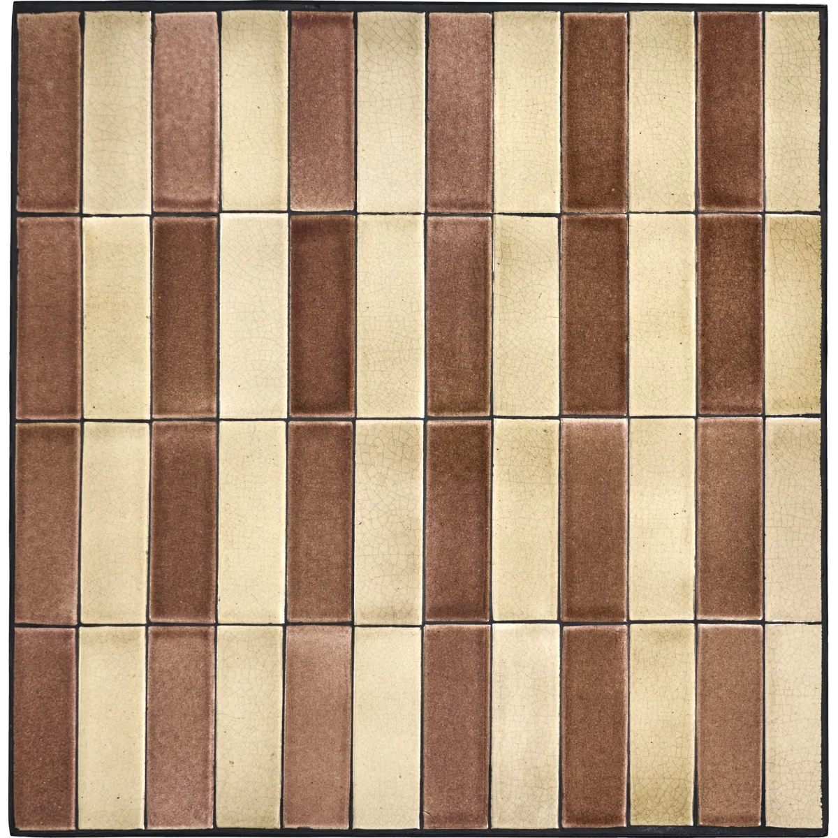 Stripe cafébord 62x62 cm, Dusty rose-beige House Doctor