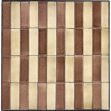 Stripe cafébord 62x62 cm - Dusty rose-beige - House Doctor