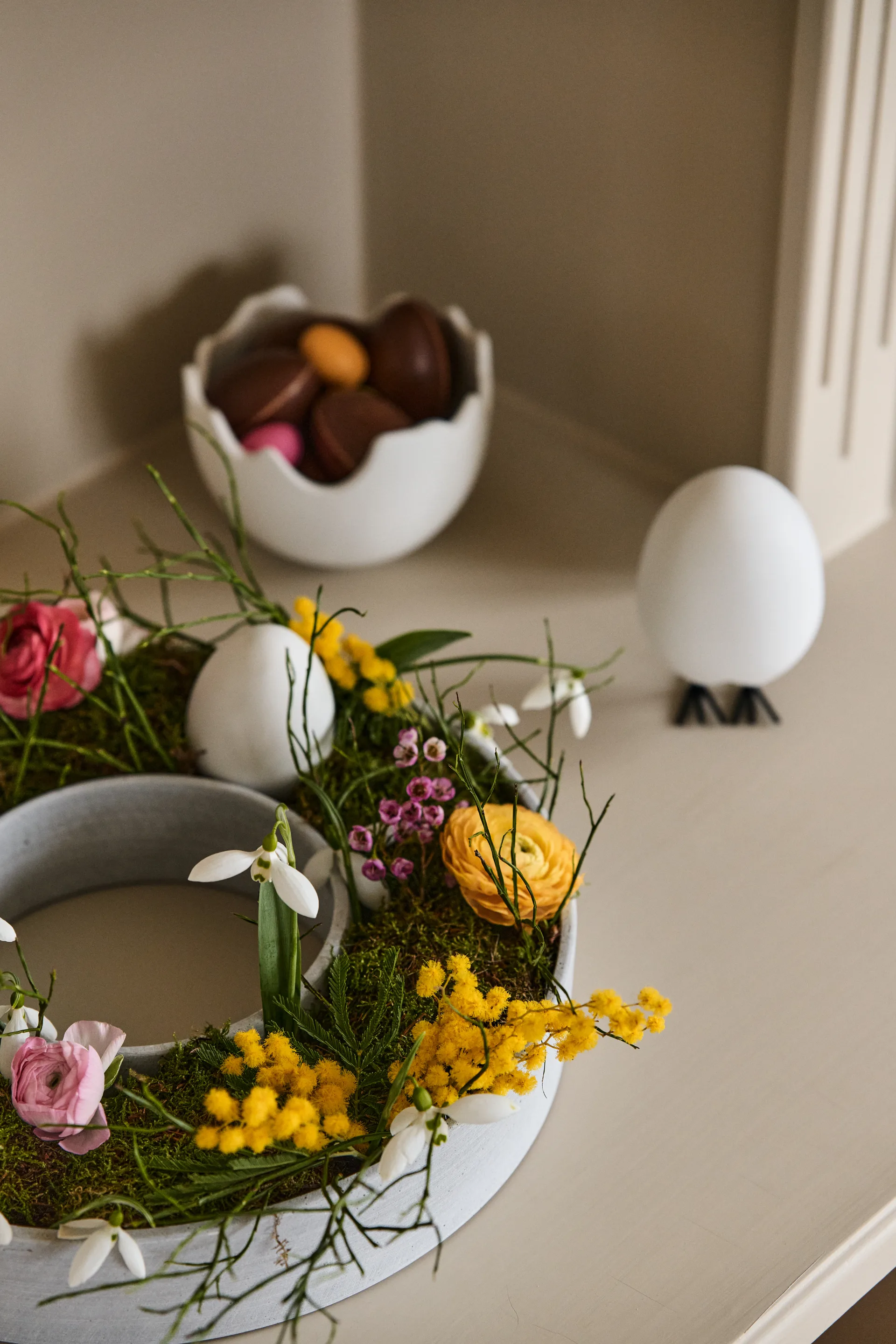 The Ring adventslysestake for kubbelys, Betong House Doctor