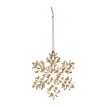 Tin plate juletrepynt - Snow flower - House Doctor