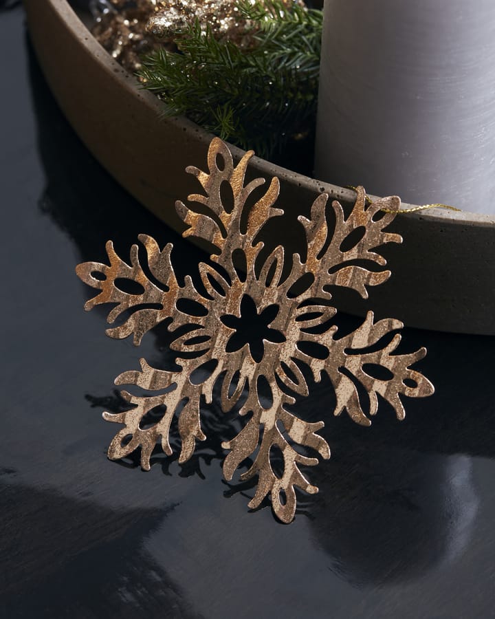 Tin plate juletrepynt, Snow flower House Doctor