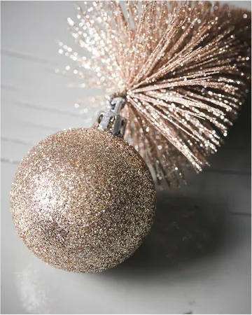 Tree & bell juletrepynt 15 cm - Sand - House Doctor