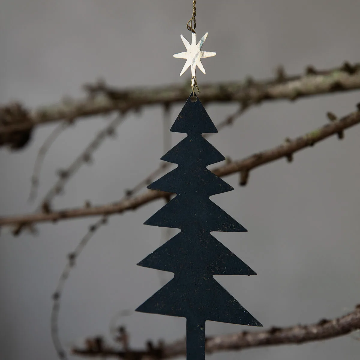 Tree with Star juleanheng 3-pakning, Sort House Doctor