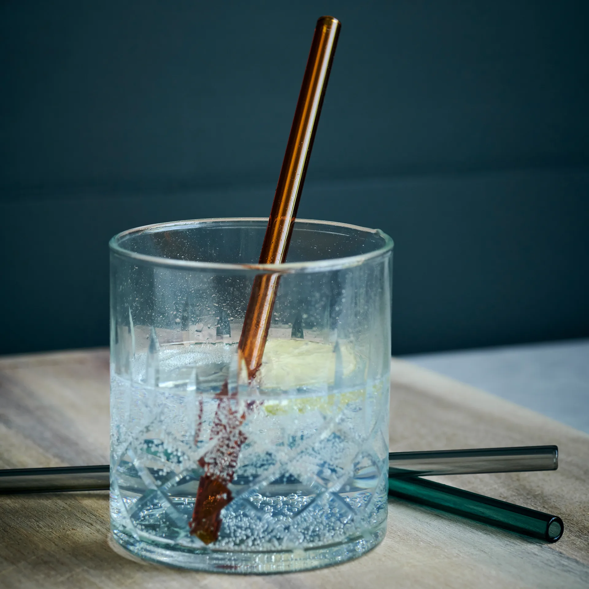 Vaca glassugerør 6-stk., Green-grey-oransje House Doctor