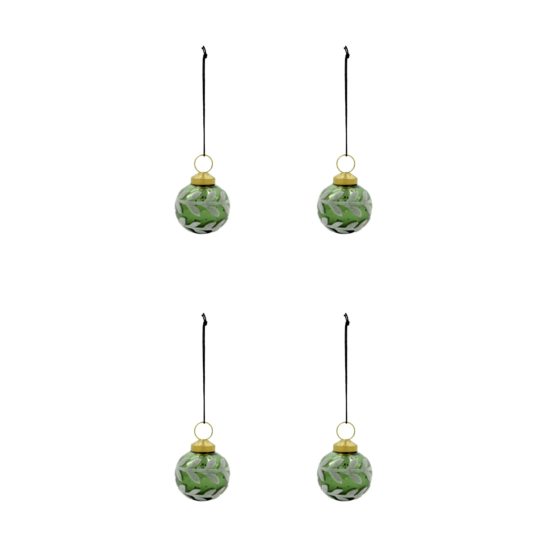 Vellu julekule 4-pk, Grønn House Doctor