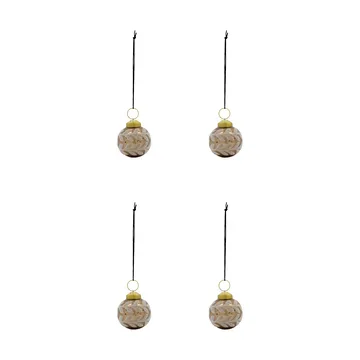 Vellu julekule 4-pk - Sand - House Doctor