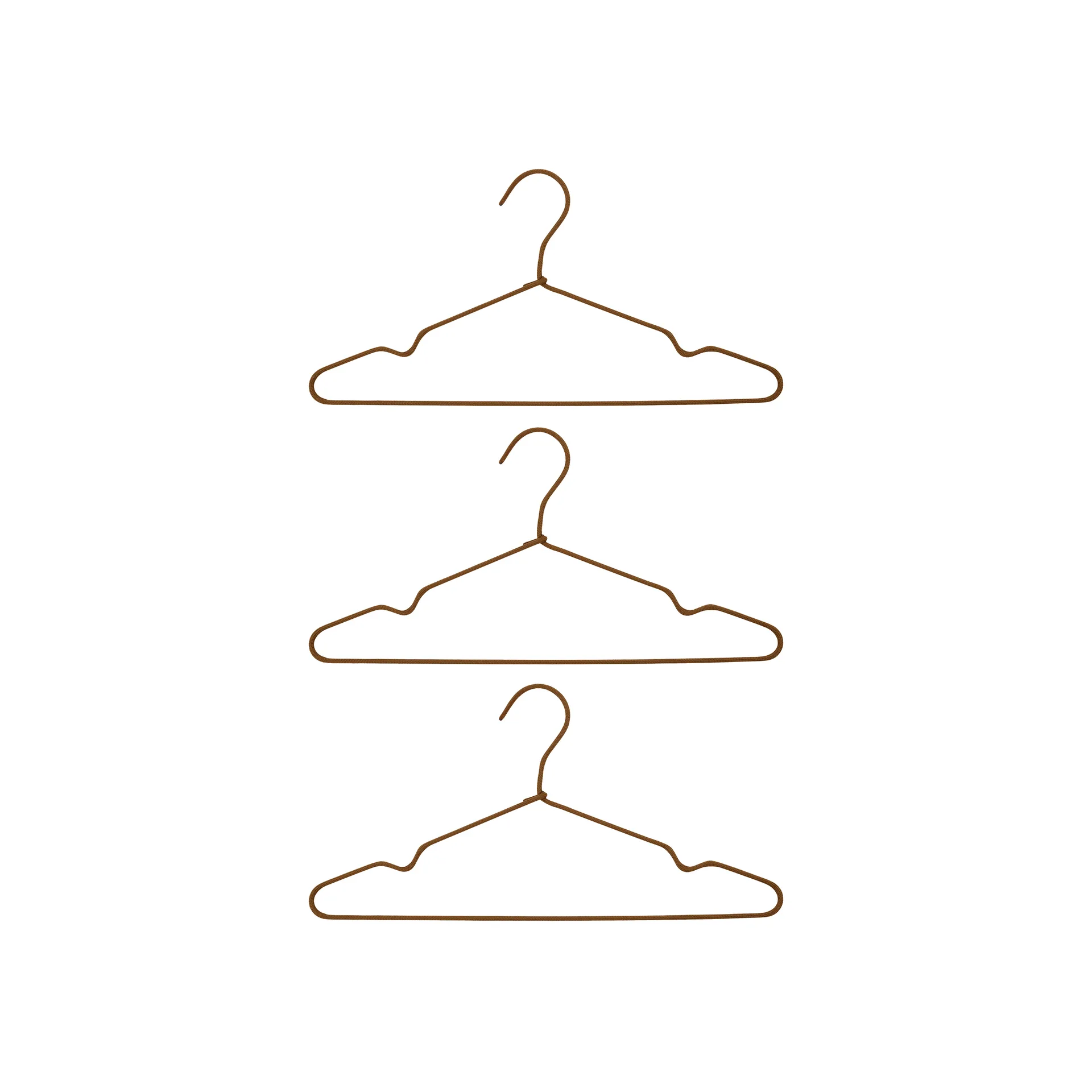 Wire kleshenger 3-stk., Brun House Doctor