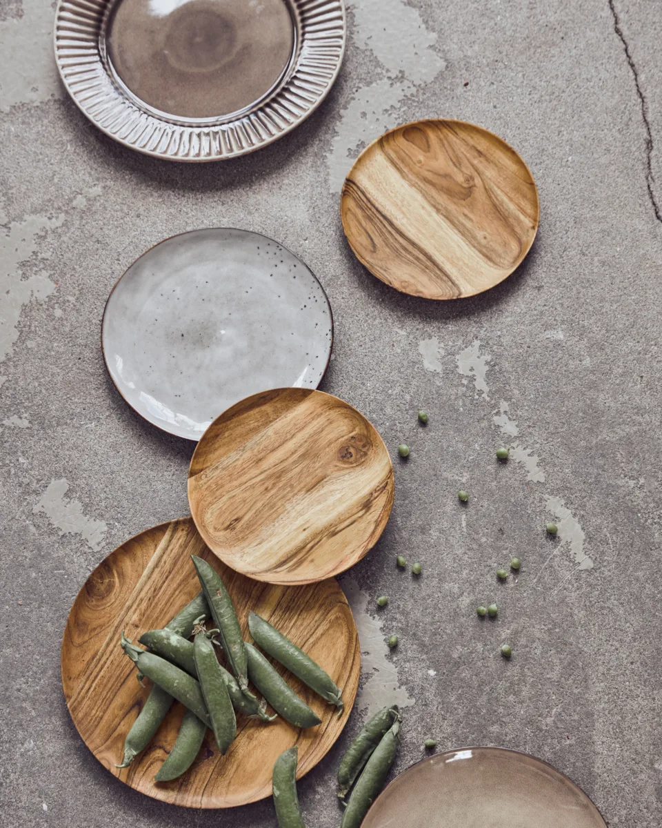 Wood brett Ø17,5 cm 2-pakning, Natur House Doctor