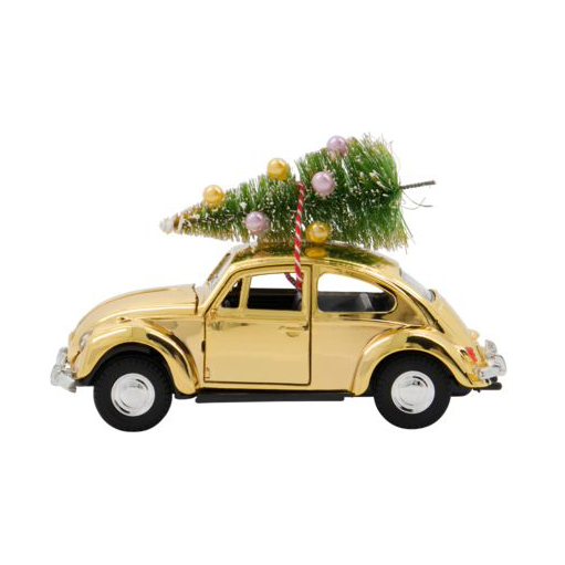 House Doctor Xmas car juledekorasjon Gull | Skandinavisk Design | Julepynt | Gullfarge
