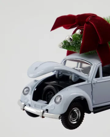 Xmas car juledekorasjon - Lyseblå - House Doctor