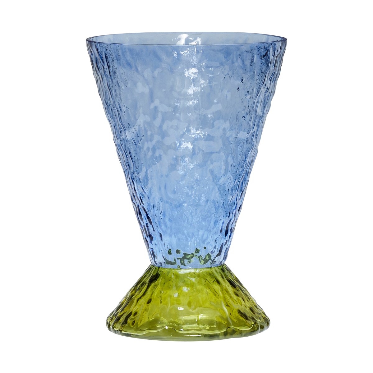 Bilde av Hübsch Abyss vase Blue