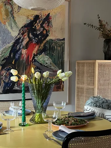 Astra lysestake small - Blue-green - Hübsch Interior