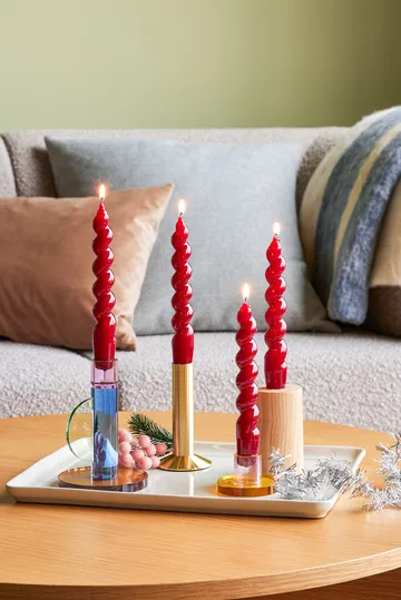 Astro lysestake - Blue - Hübsch Interior