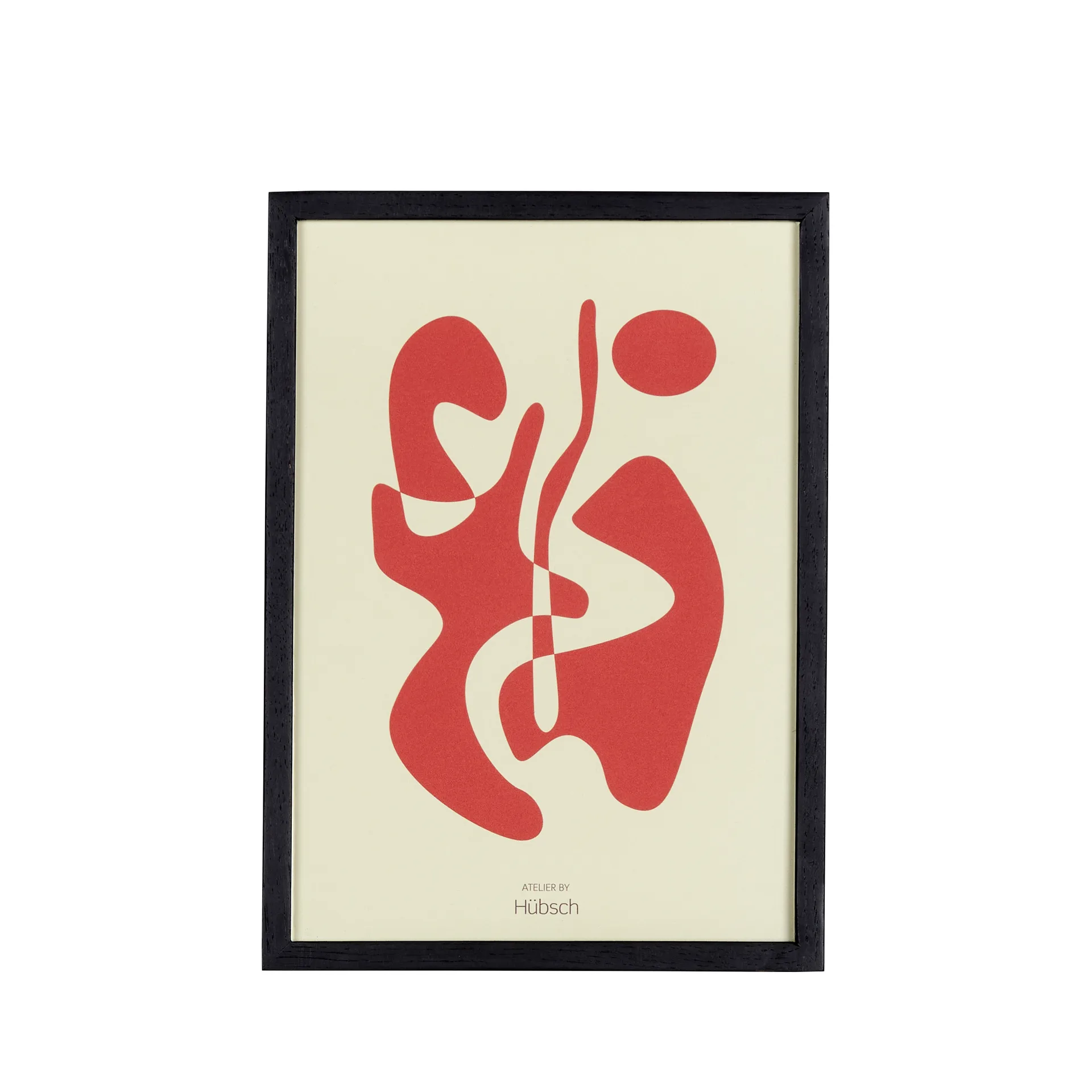 Bilde med tre ramme liten, Svart Hübsch Interior