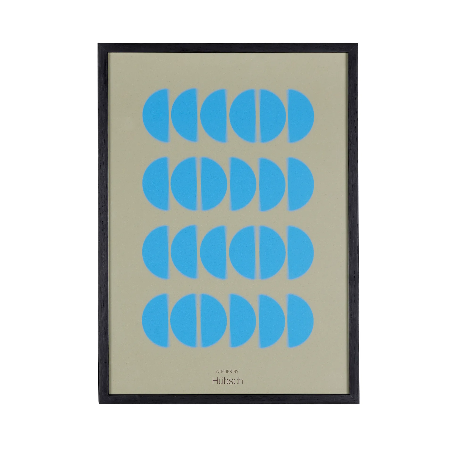 Bilde med tre ramme medium, Svart Hübsch Interior