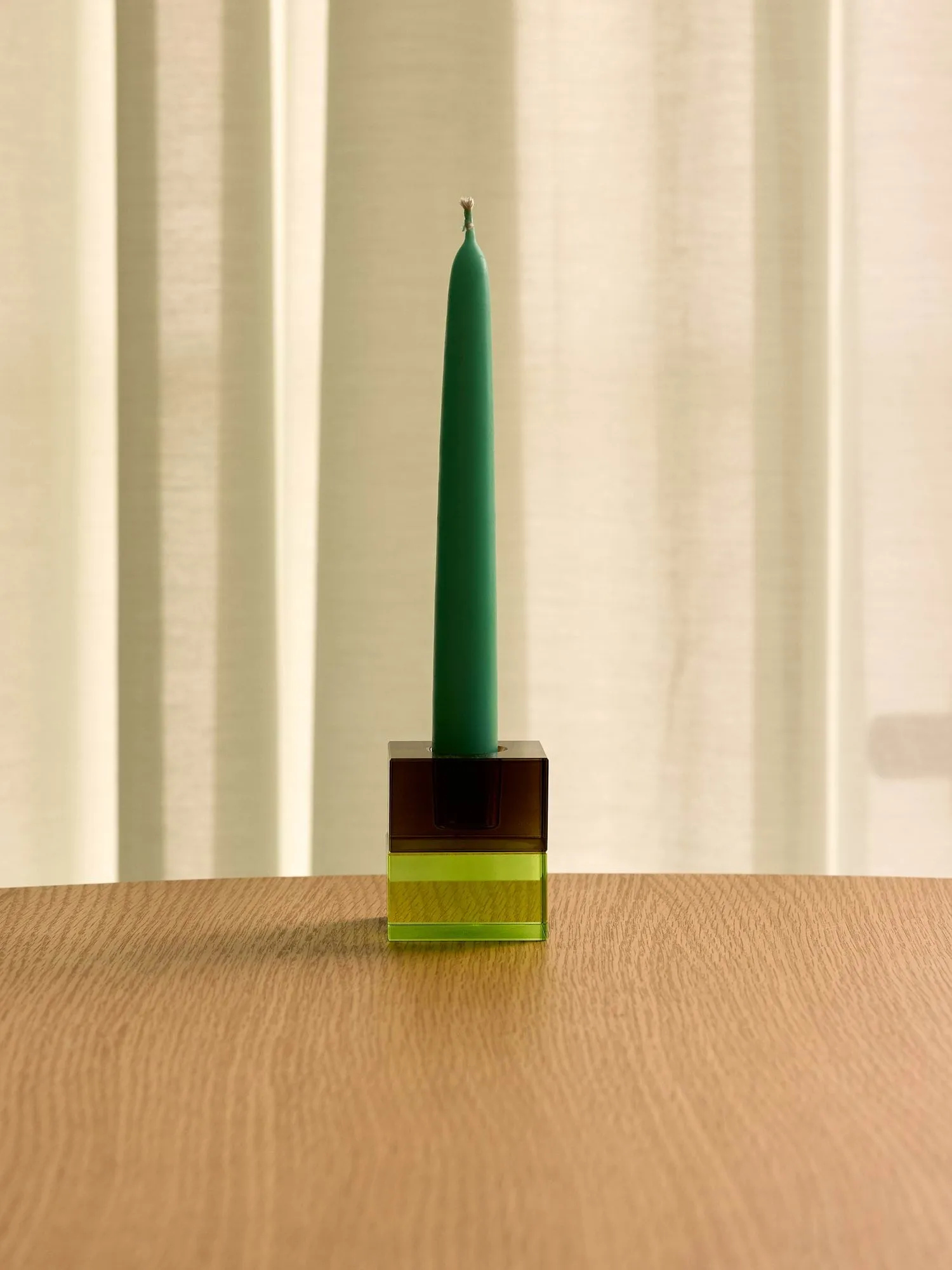 Block lysestake 2 deler, Brown-green, gray-pink Hübsch Interior