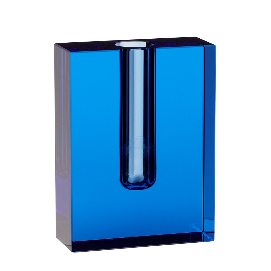 Bilde av Hübsch Block Vase 16 cm Blå