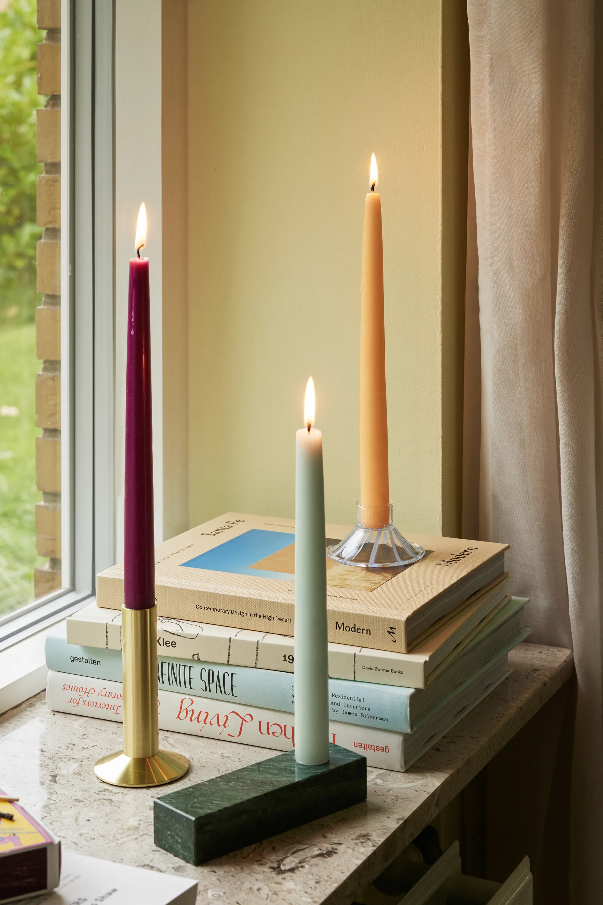 Brick lysestake, Green Hübsch Interior