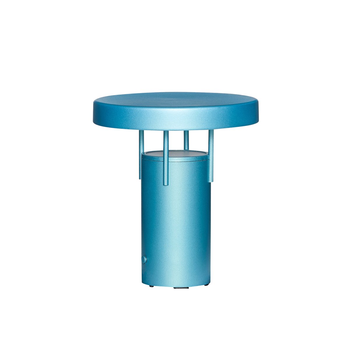 Bilde av Hübsch BringMe mini portabel bordlampe Metallic turquoise
