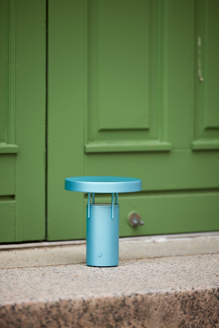 BringMe mini portabel bordlampe, Metallic turquoise Hübsch Interior
