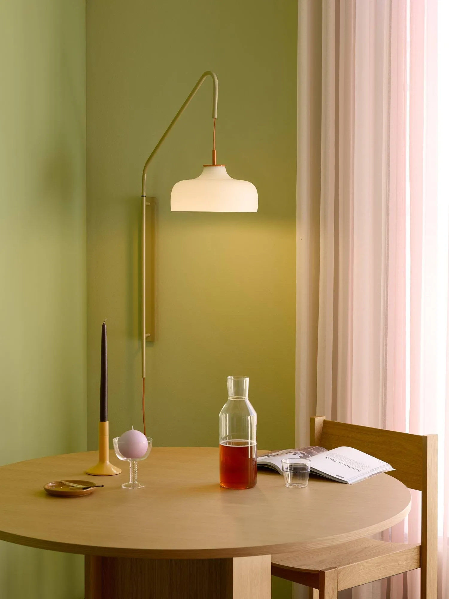 Current vegglampe, Light sand Hübsch Interior