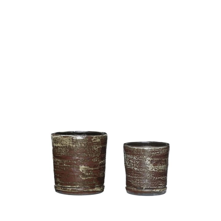 Fossi krukker 2-pakning - Brown - Hübsch