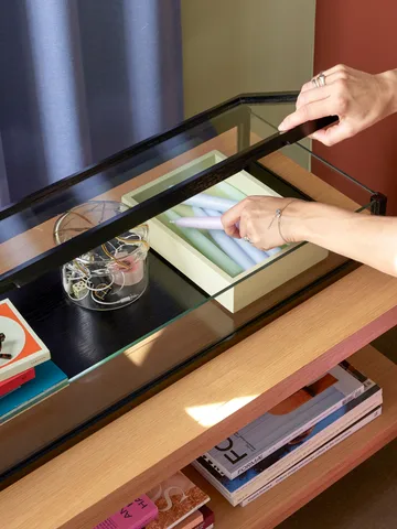 Heir oppbevaringskrukke lav - Yellow - Hübsch Interior