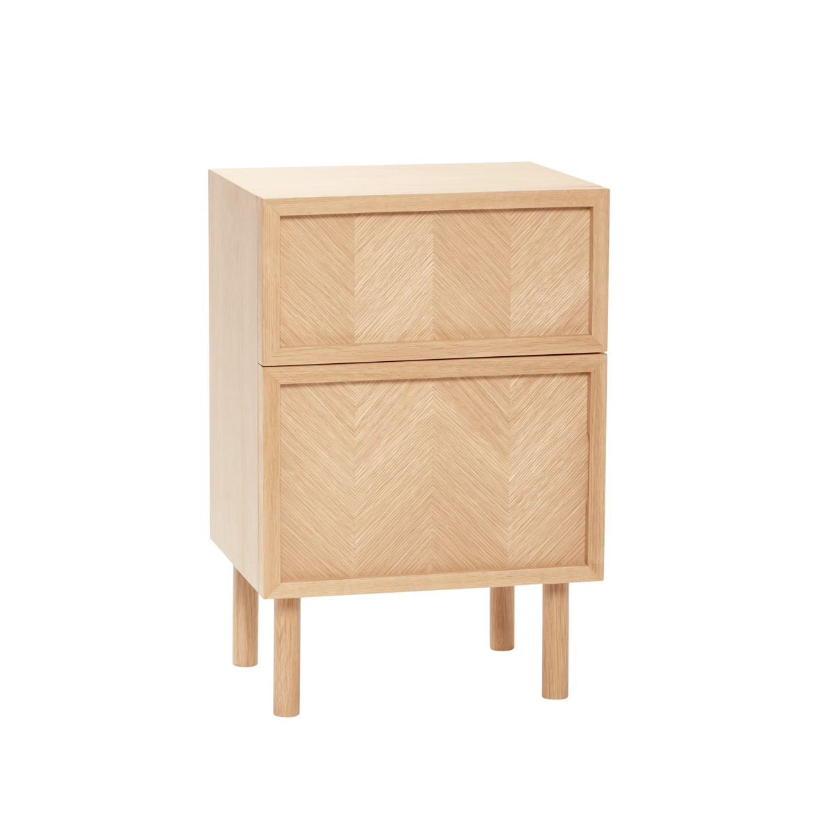Bilde av Hübsch Herringbone nattbord Eik