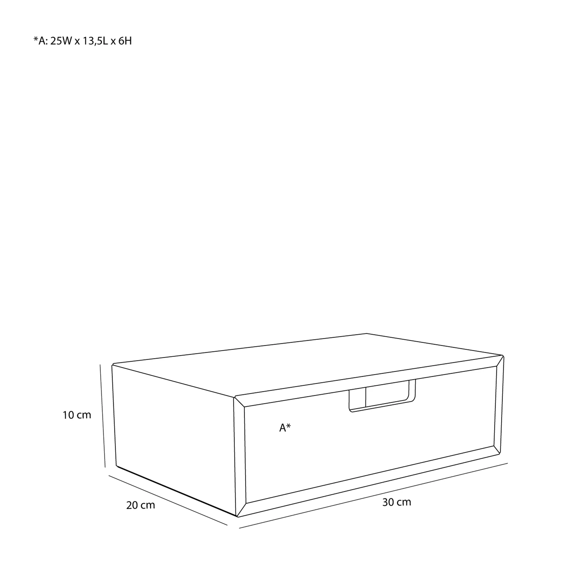 Hide oppbevaringsboks, Eik, 30x20x10 cm Hübsch