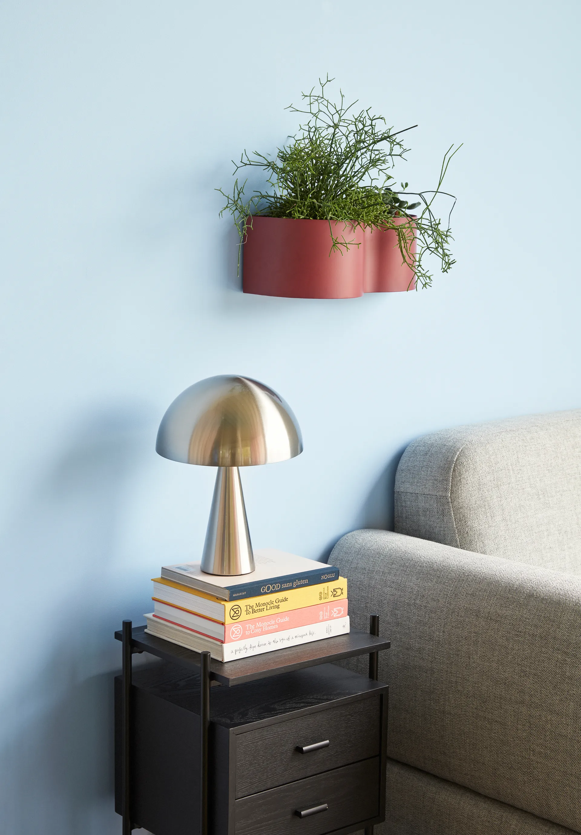 Hübsch bordlampe 33 cm, Metall-nikkel Hübsch Interior