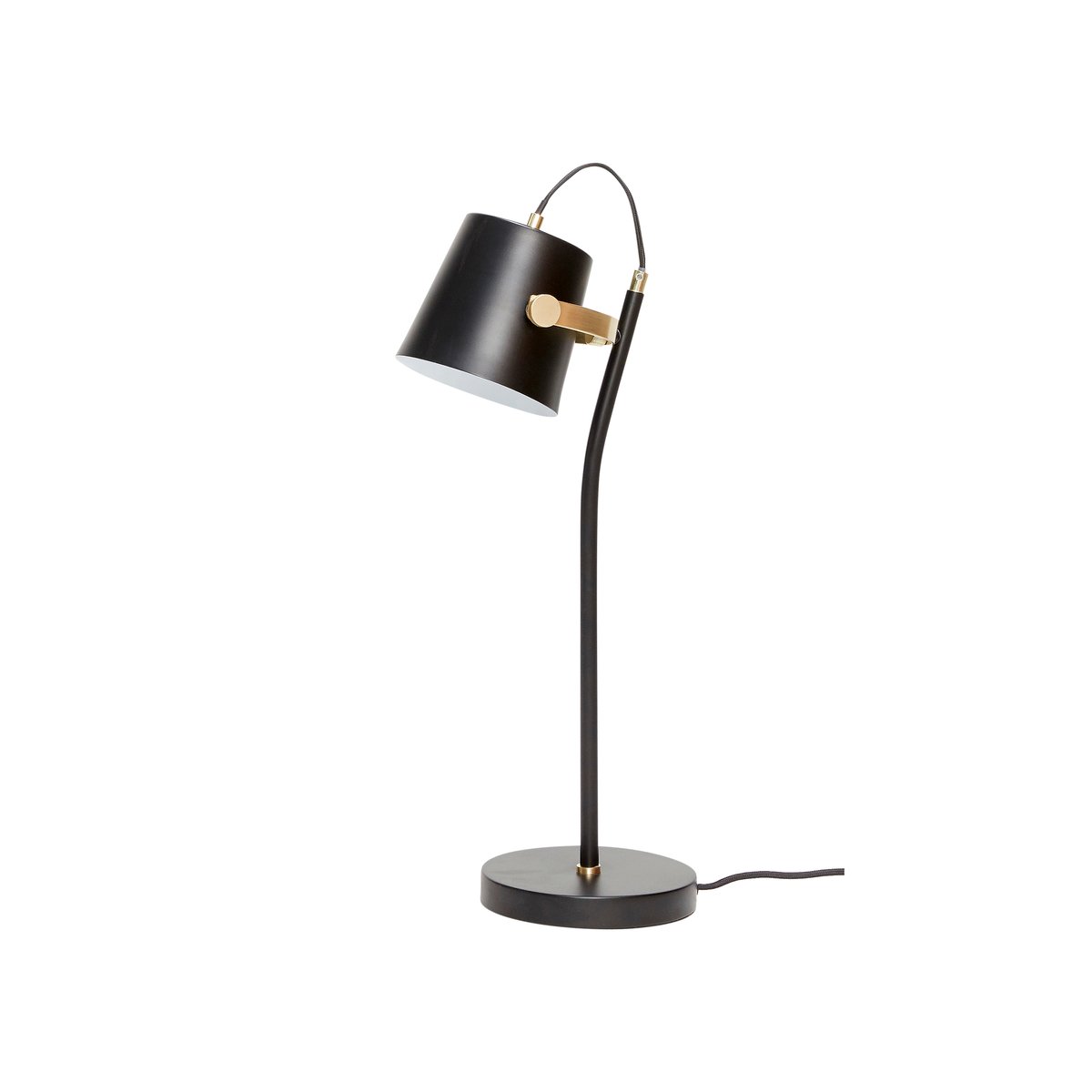 Bilde av Hübsch Hübsch bordlampe H58 cm Sort-messing