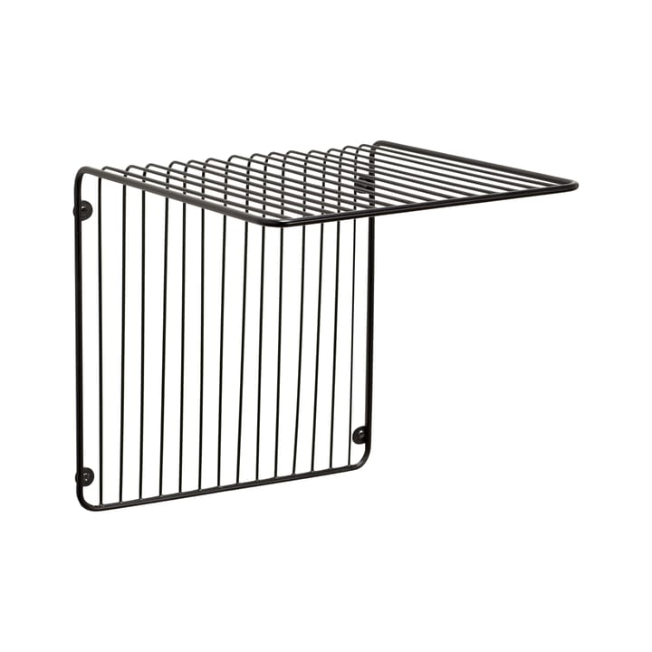 Hübsch vegghylle 31x31 cm - Svart - Hübsch