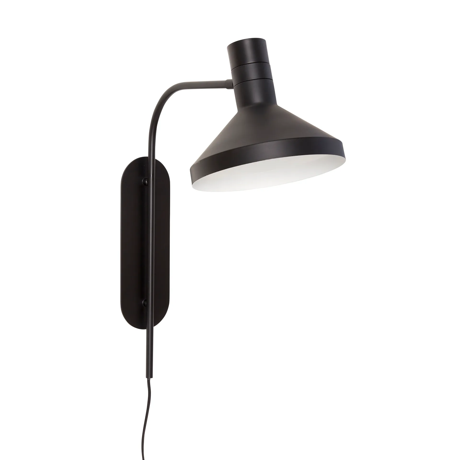 Hübsch vegglampe H56 cm, Metall-svart Hübsch Interior