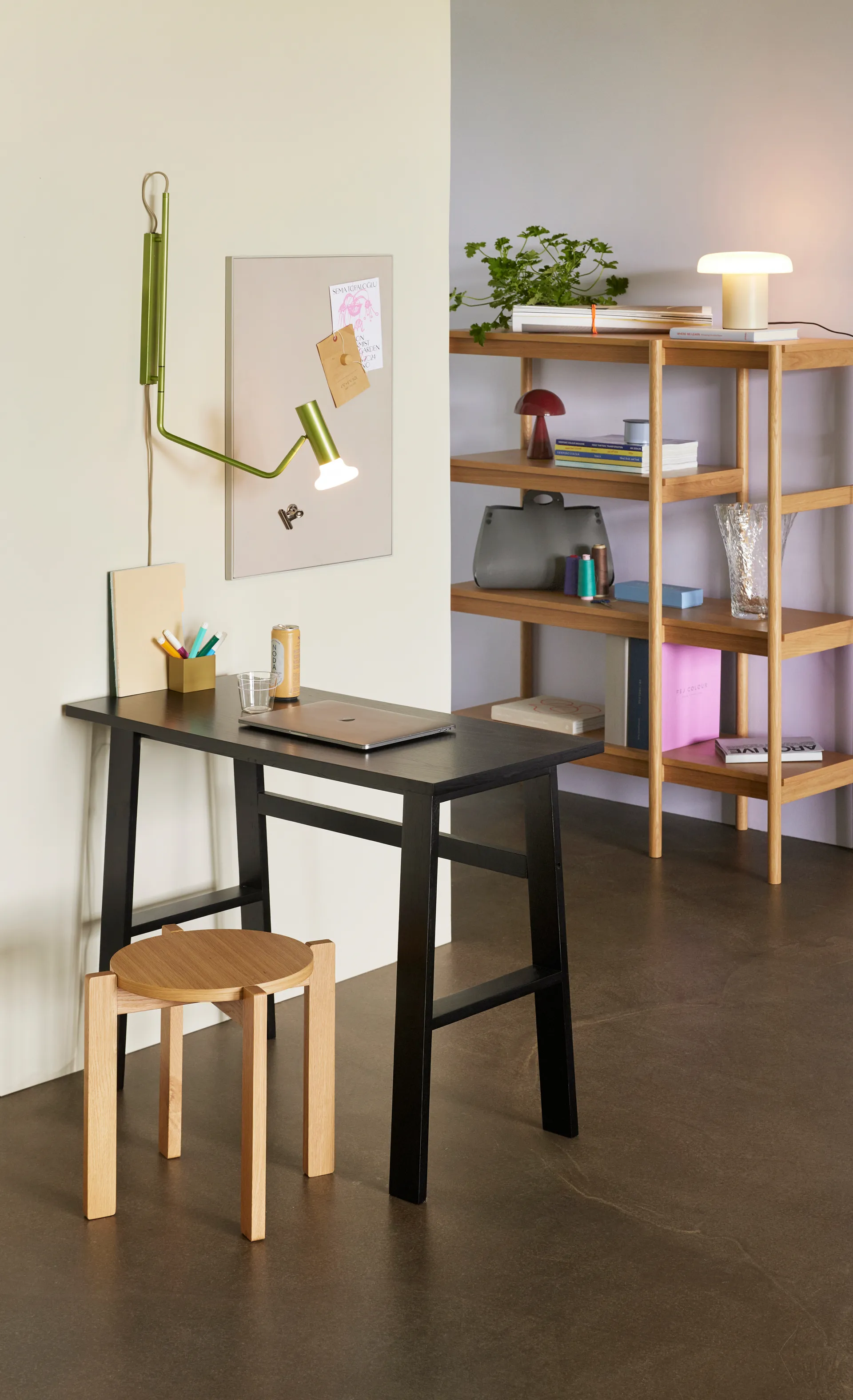 Hübsch Wally vegglampe, Light green Hübsch Interior