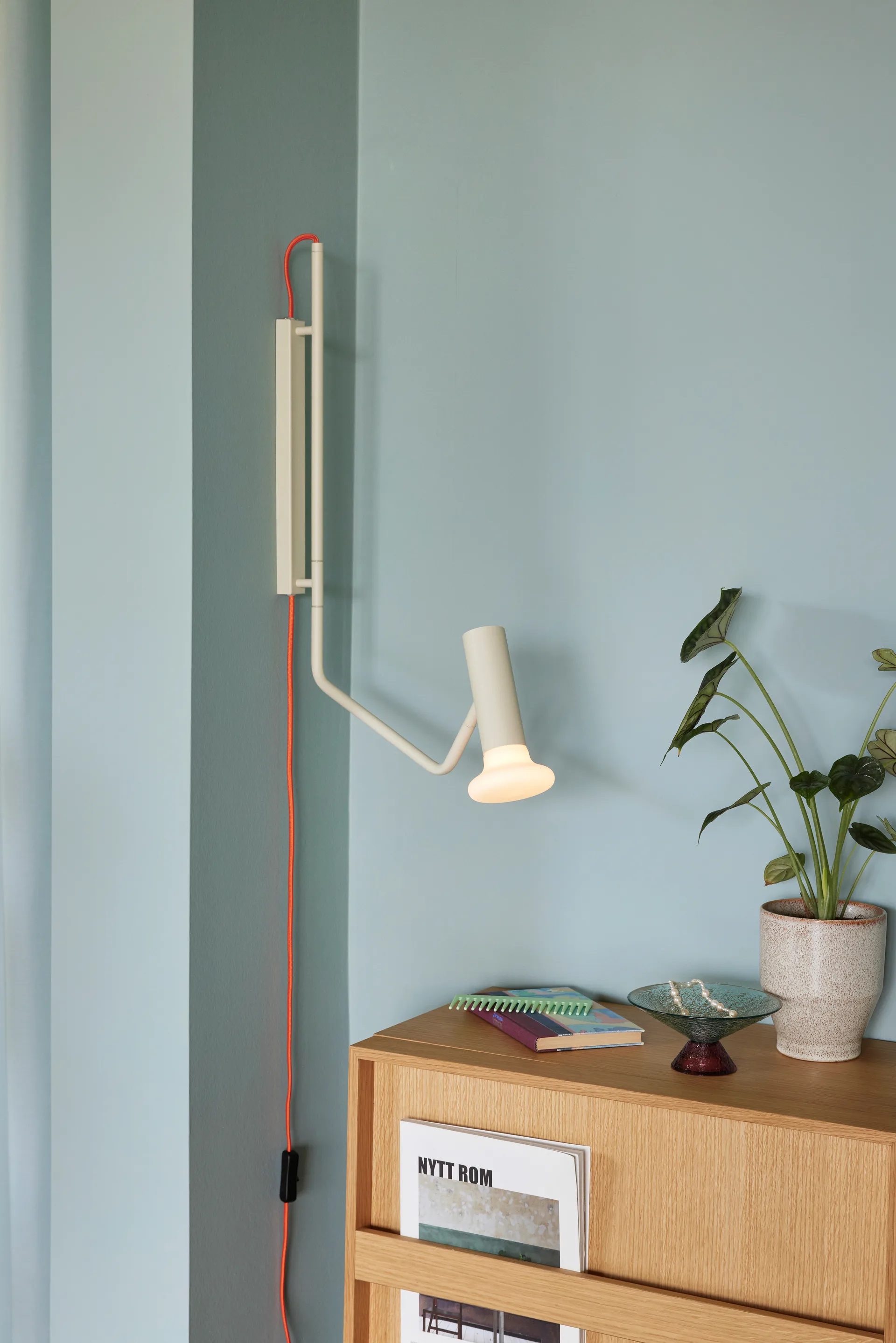 Hübsch Wally vegglampe, Sand Hübsch Interior