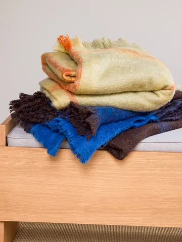 Inlet pledd 140x200 cm - Blå - Hübsch Interior