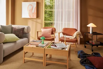 Inlet pledd 140x200 cm - Blå - Hübsch Interior