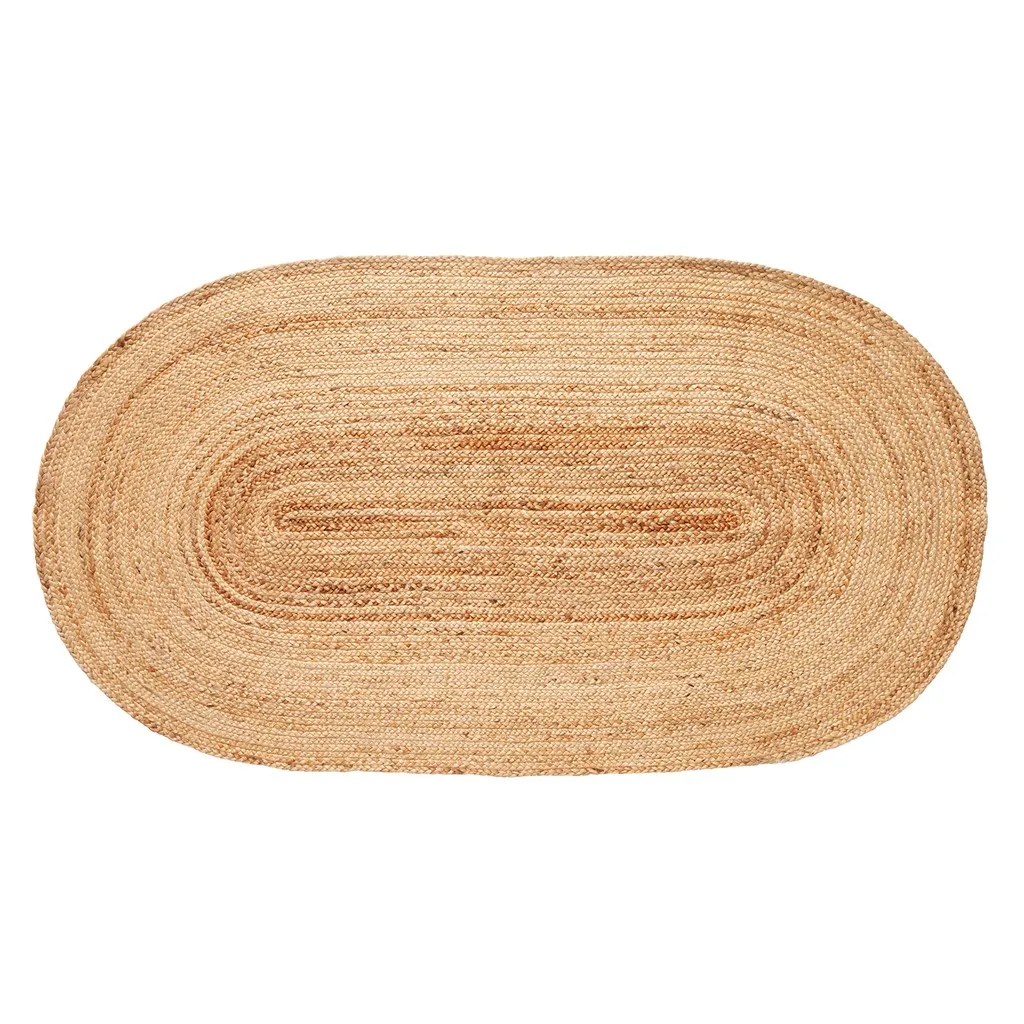 Jute-teppe oval 100x200 cm, Natur Hübsch Interior