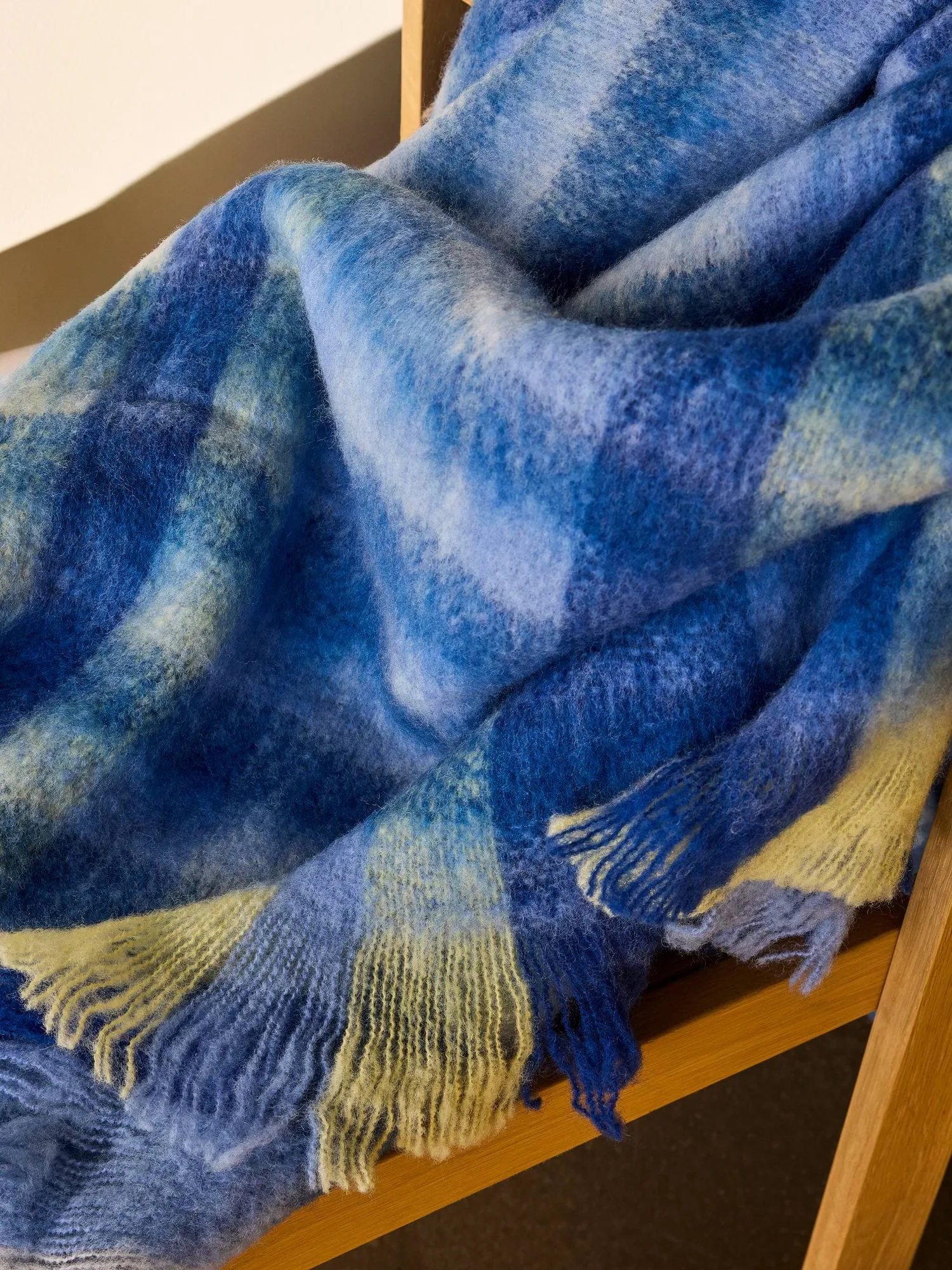 Loom pled, Blue, 140x200 cm Hübsch Interior