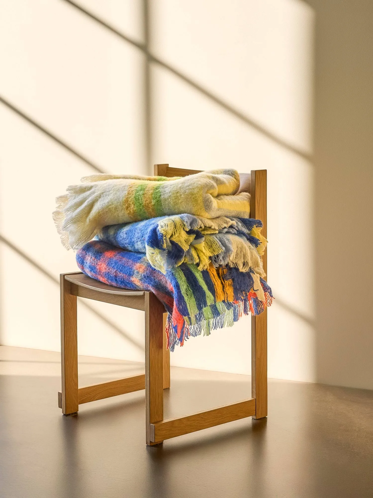 Loom pled, Yellow, 140x200 cm Hübsch Interior