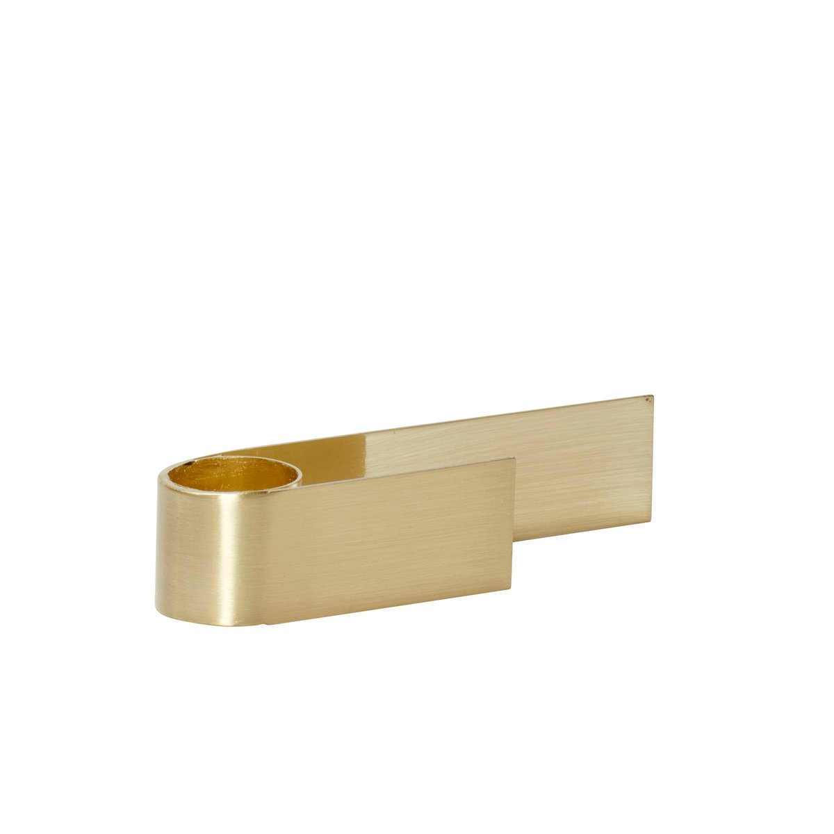 Hübsch Lysestake Metall-messing | Skandinavisk Design | Lysestaker | Sølv