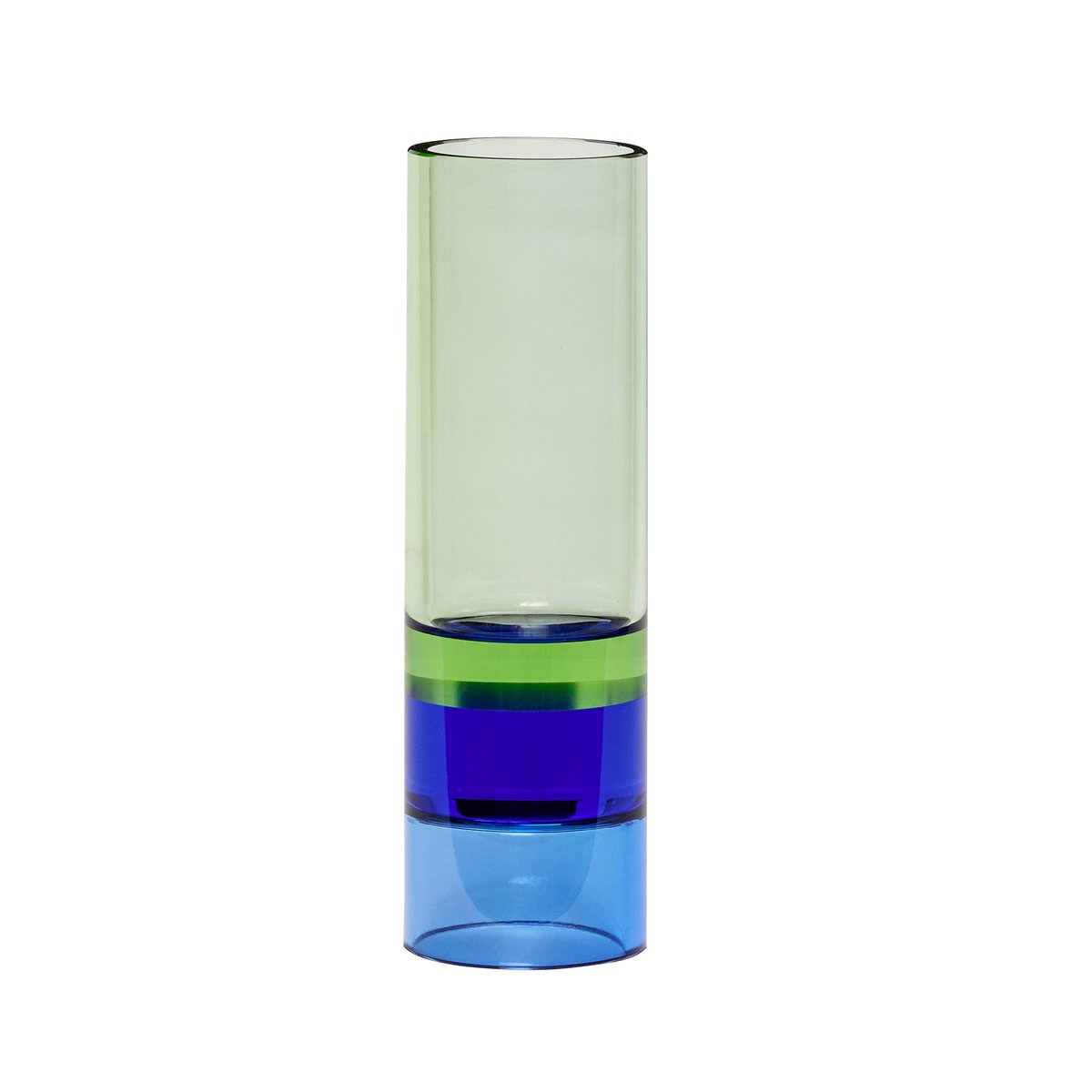 Hübsch Lyslykt Vase Ø5 cm Grønn-blå