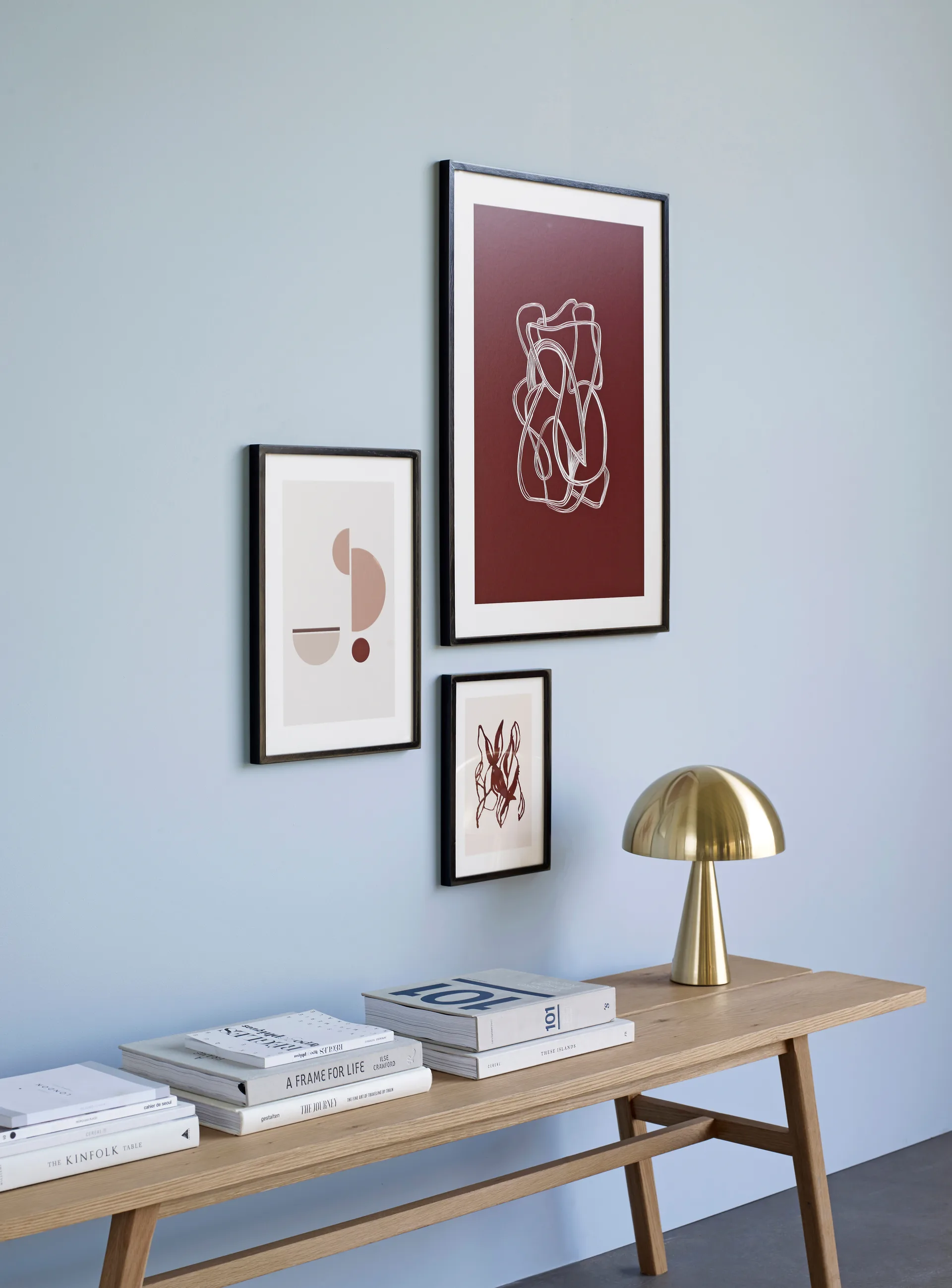 Mush bordlampe, Brass, mini 34 cm Hübsch Interior