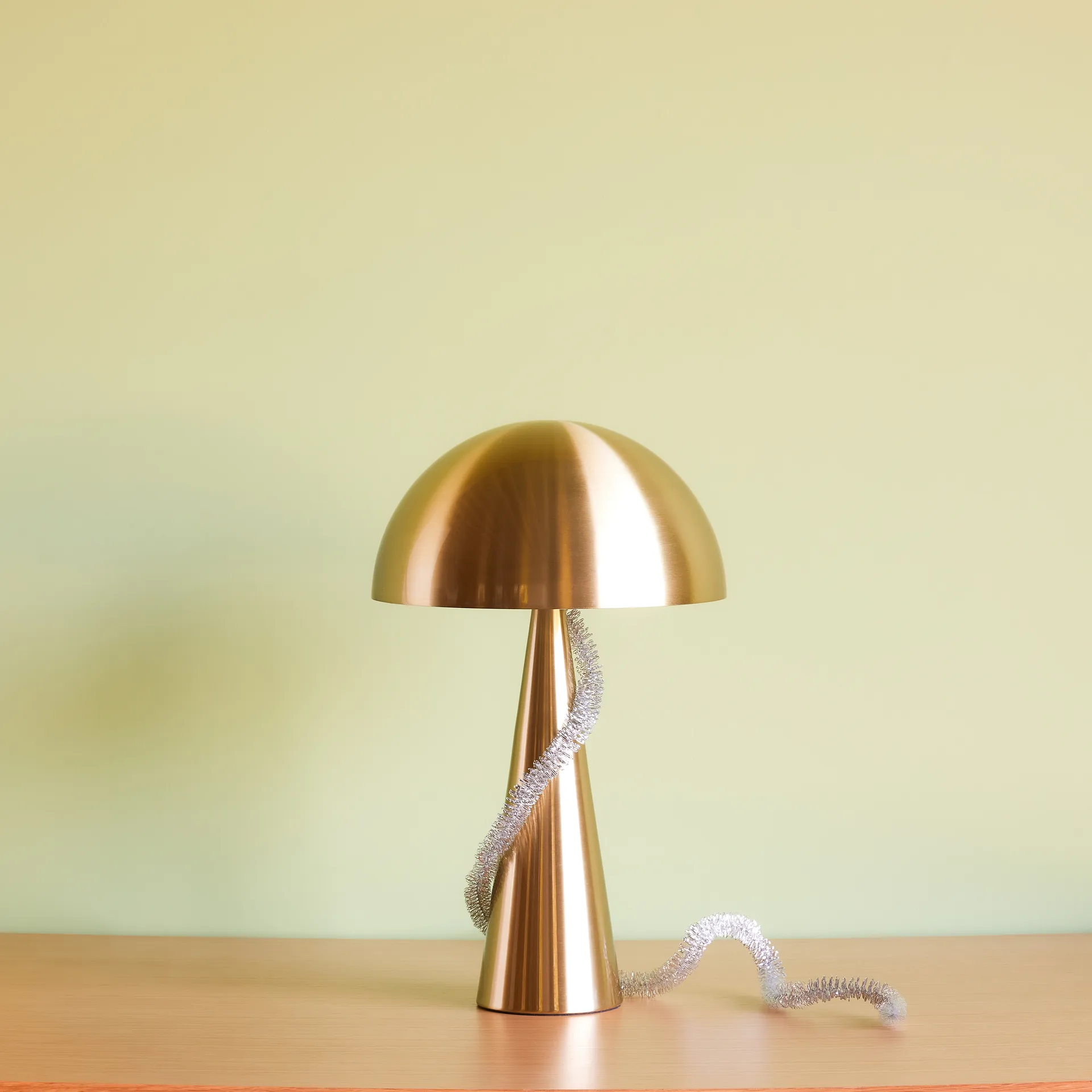Mush bordlampe, Brass, tall 50 cm Hübsch Interior