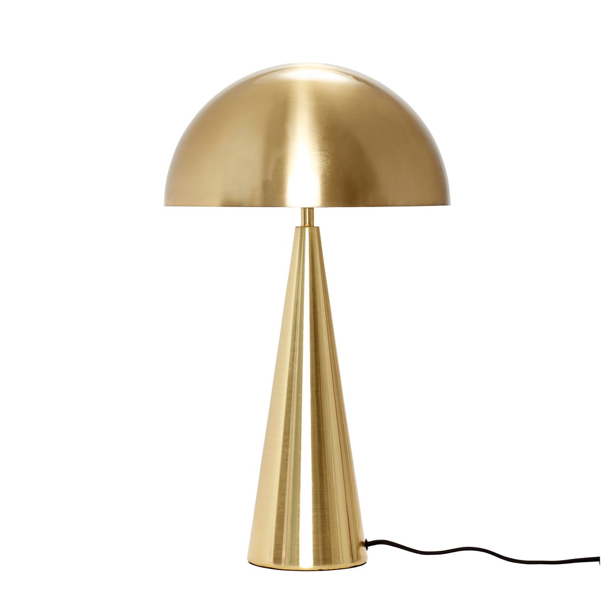 Bilde av Hübsch Mush bordlampe furu Brass