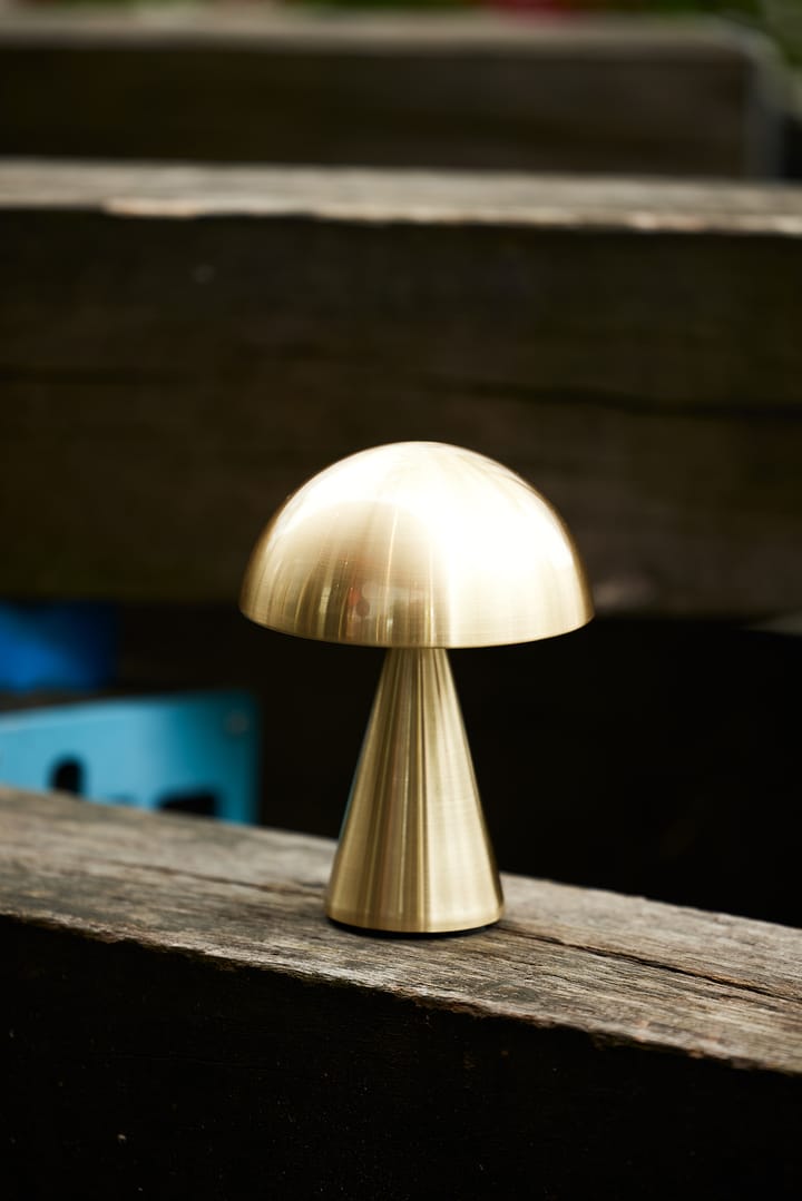 Mush portabel bordlampe, Brass Hübsch Interior