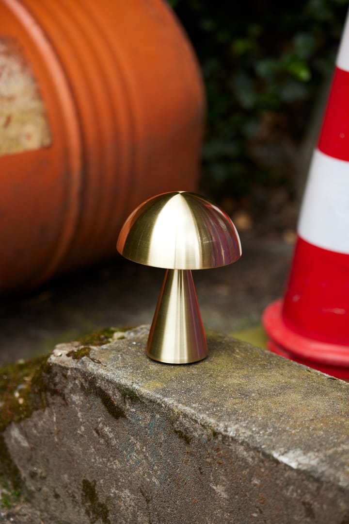 Mush portabel bordlampe, Brass Hübsch Interior