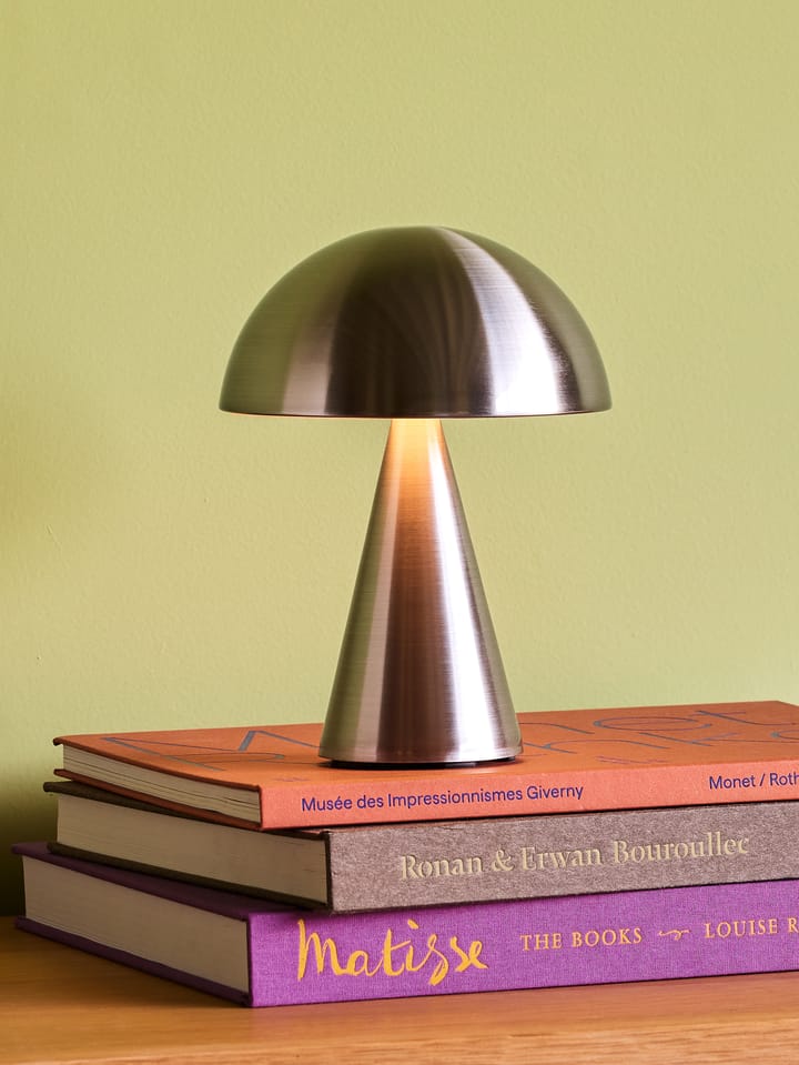 Mush portabel bordlampe, Nickel Hübsch Interior
