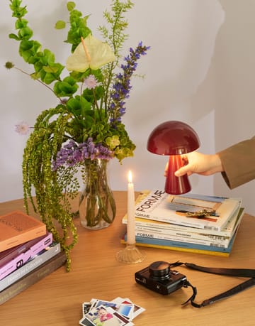 Mush portabel bordlampe - Red - Hübsch Interior